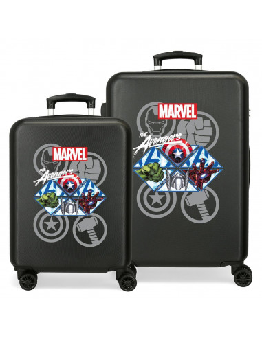 SET/2 TROLLEY  ABS 55-65CM.4R.AVENGERS HEROES